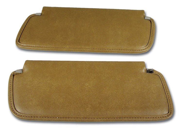 408351 Sunvisors, 1974-1975 Chevy Corvette, Medium Saddle Madrid