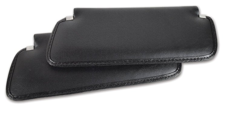 408420 Sunvisors, 1976-1976 Chevy Corvette, Black