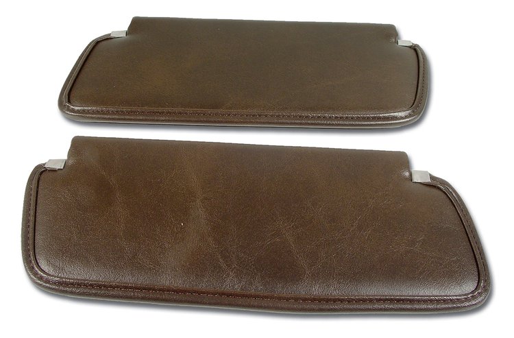408455 Sunvisors, 1976-1976 Chevy Corvette, Dark Brown