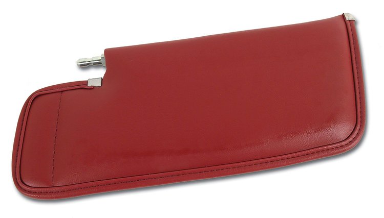 408926 Sunvisor, 1982-1982 Chevy Corvette, Red Left/Driver Telescopic W/Rod