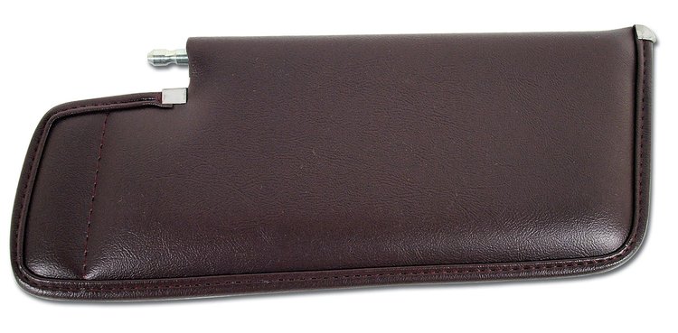 408936 Sunvisor, 1980-1980 Chevy Corvette, Claret Left/Driver Telescopic W/Rod