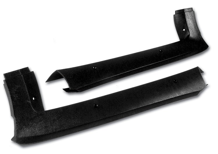 411220 Pillar Posts, 1981-1981 Chevy Corvette, Black