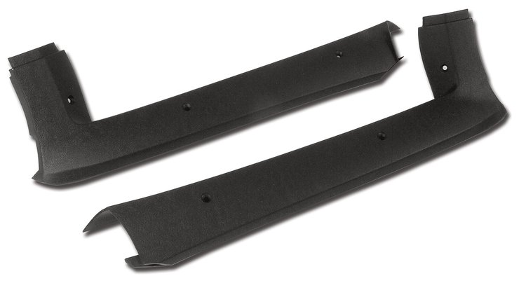 411221 Pillar Posts, 1982-1982 Chevy Corvette, Charcoal