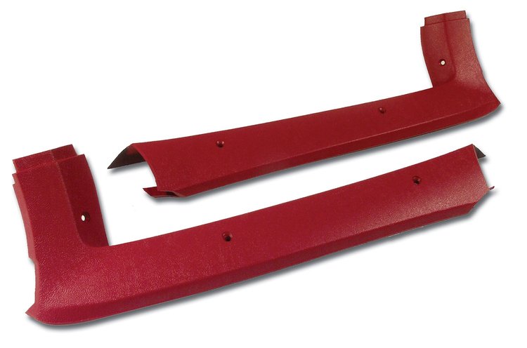 411224 Pillar Posts, 1981-1981 Chevy Corvette, Red