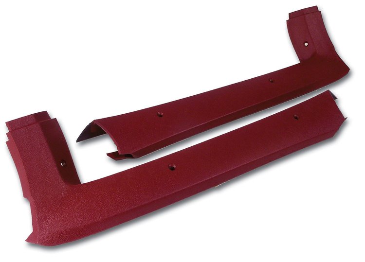 411226 Pillar Posts, 1982-1982 Chevy Corvette, Red