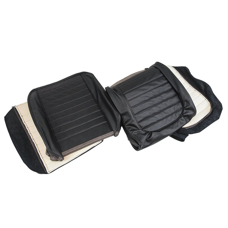 411720 Leather Seat Covers, 1959-1959 Chevy Corvette, Black