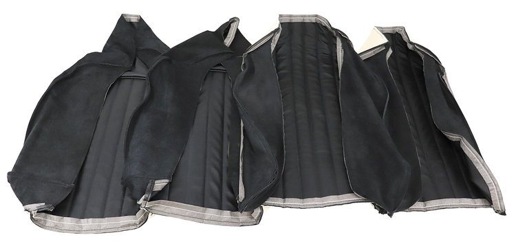 411820 Leather Seat Covers, 1960-1960 Chevy Corvette, Black