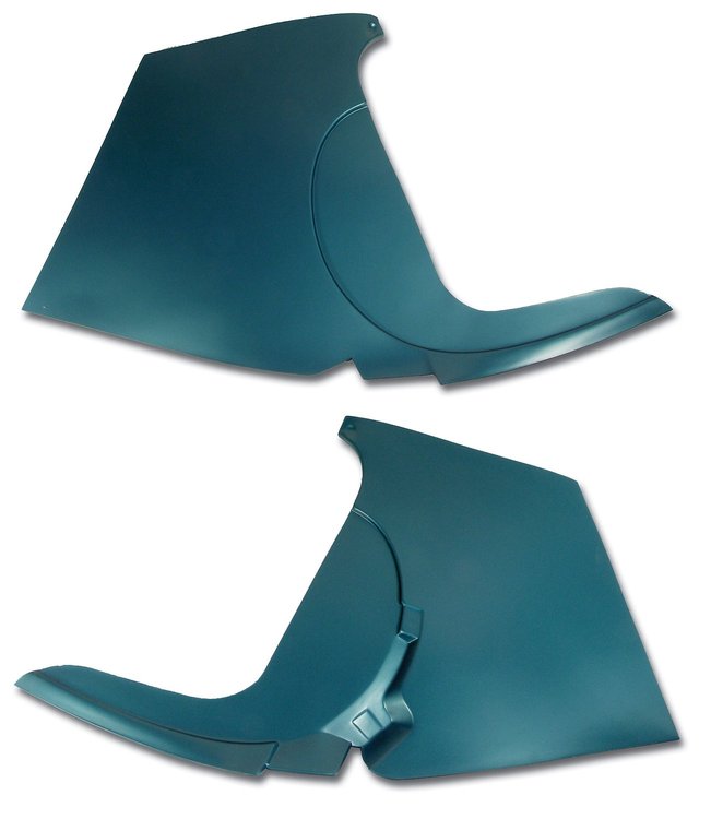 412706 Kick Panels W/O Inserts, 1959-1960 Chevy Corvette, Turquoise