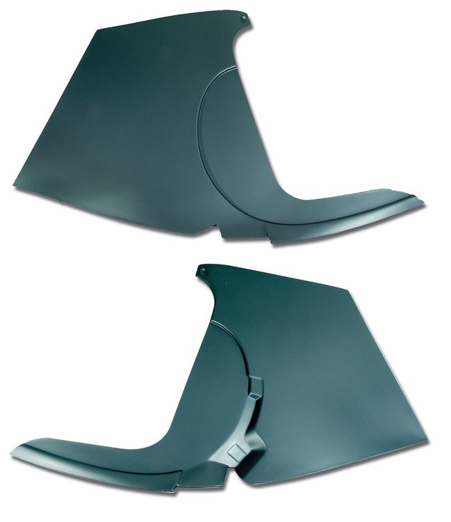 412707 Kick Panels W/O Inserts, 1958-1960 Chevy Corvette, Blue