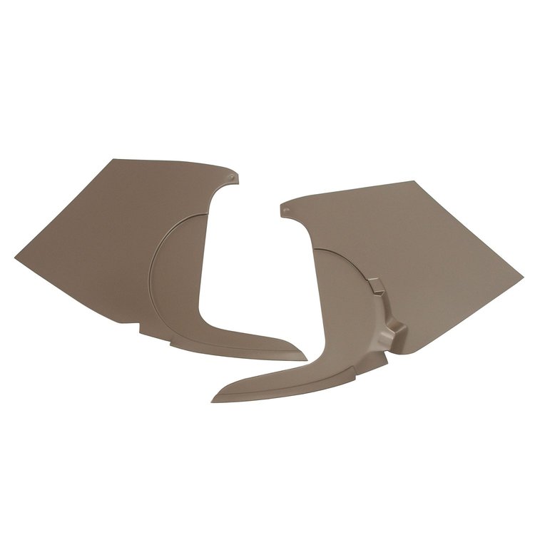 412709 Kick Panels W/O Inserts, 1961-1962 Chevy Corvette, Fawn