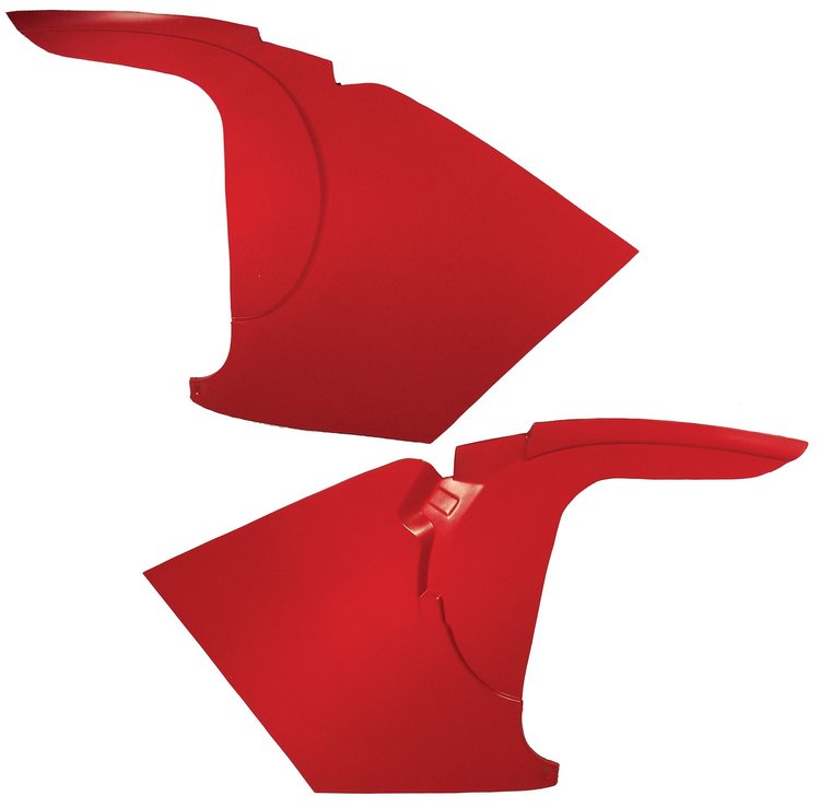 412735 Kick Panels W/O Inserts, 1959-1962 Chevy Corvette, Red
