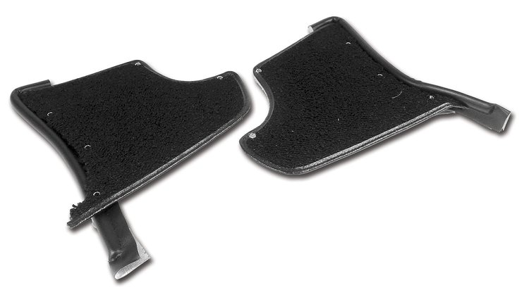 412920 Kick Panels W/Carpet, 1965-1967 Chevy Corvette, Black