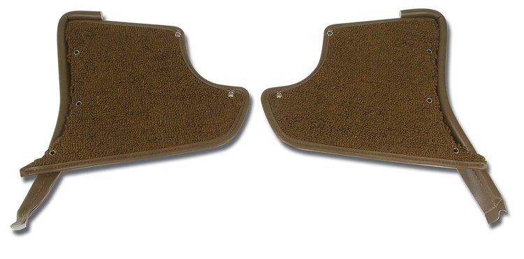 412953 Kick Panels W/Carpet, 1967-1967 Chevy Corvette, Saddle