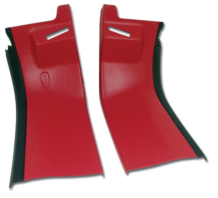 413624 Rear Coupe Roof Panels, 1980-1981 Chevy Corvette, Red