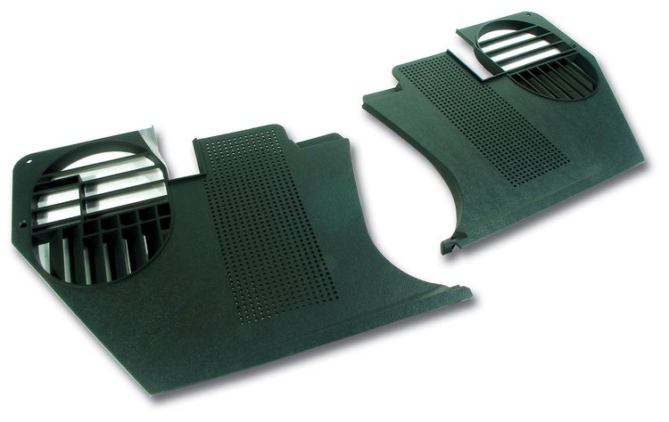 413814 Kick Panels, 1969 Chevy Corvette, Green