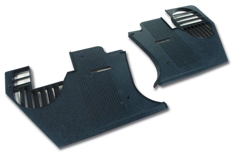 413819 Kick Panels, 1976-1976 Chevy Corvette, Bluegreen
