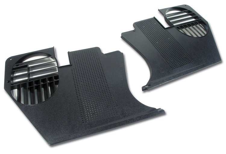 413820 Kick Panels, 1968-1977 Chevy Corvette, Black