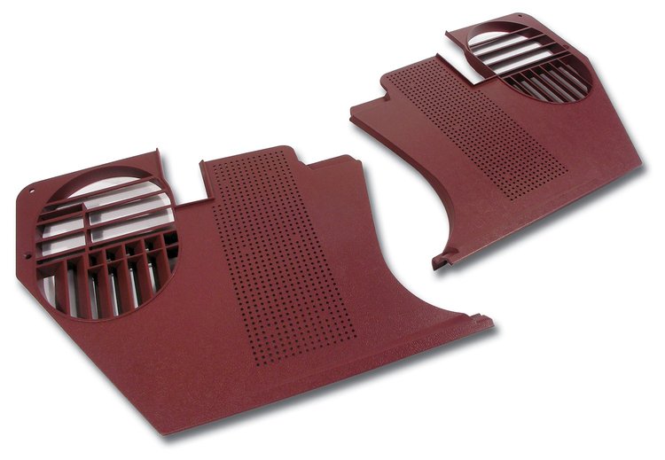 413831 Kick Panels, 1973-1975 Chevy Corvette, Oxblood