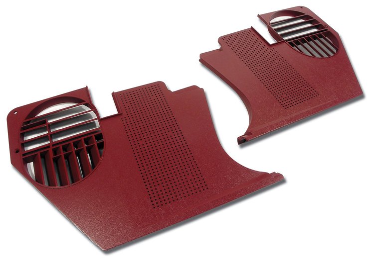 413834 Kick Panels, 1976-1976 Chevy Corvette, Firethorn