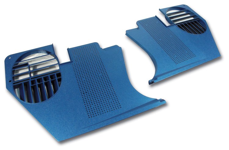 413841 Kick Panels, 1968-1970 Chevy Corvette, Bright Blue
