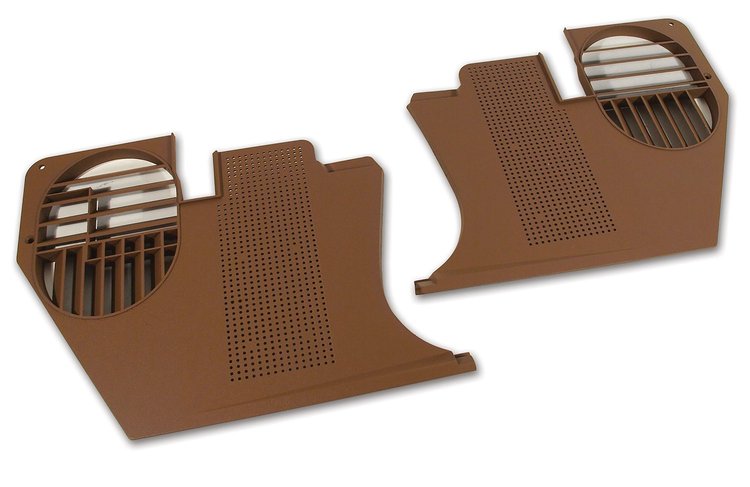 413853 Kick Panels, 1970-1972 Chevy Corvette, Dark Saddle