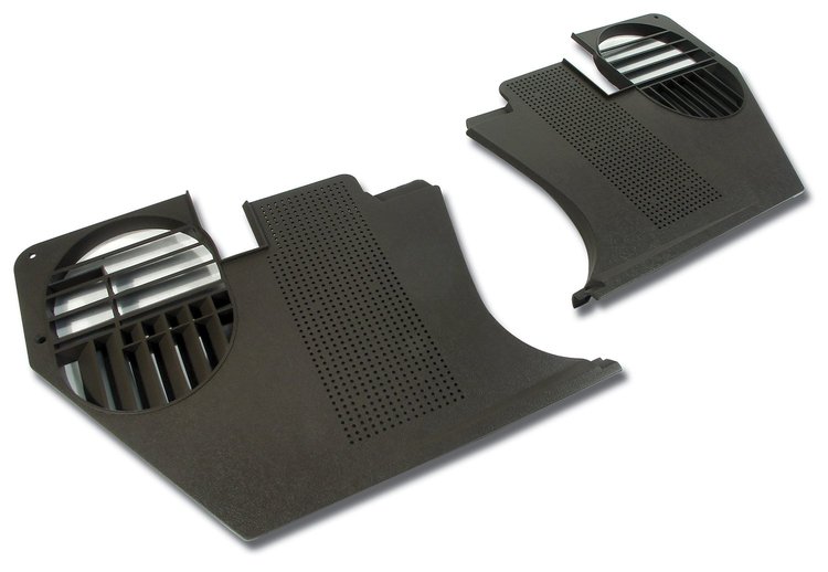 413855 Kick Panels, 1976-1977 Chevy Corvette, Dark Brown
