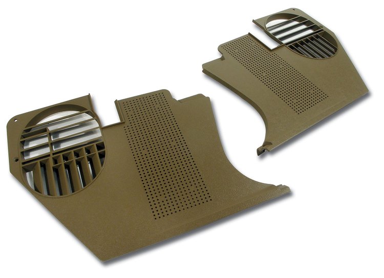 413856 Kick Panels, 1968-1969 Chevy Corvette, Saddle