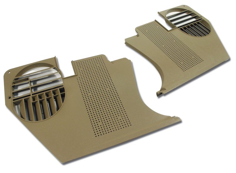 413857 Kick Panels, 1976-1977 Chevy Corvette, Buckskin