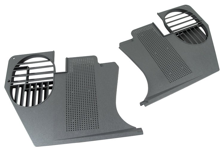 413863 Kick Panels, 1968-1969 Chevy Corvette, Gunmetal