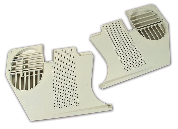 413876 Kick Panels, 1976-1977 Chevy Corvette, White