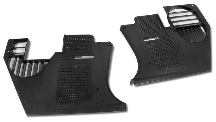 413920 Kick Panels, 1978-1982 Chevy Corvette, Black