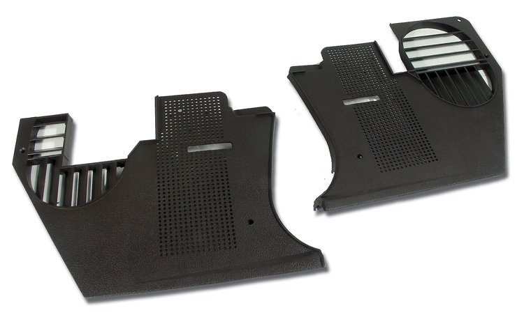 413955 Kick Panels, 1978-1978 Chevy Corvette, Dark Brown