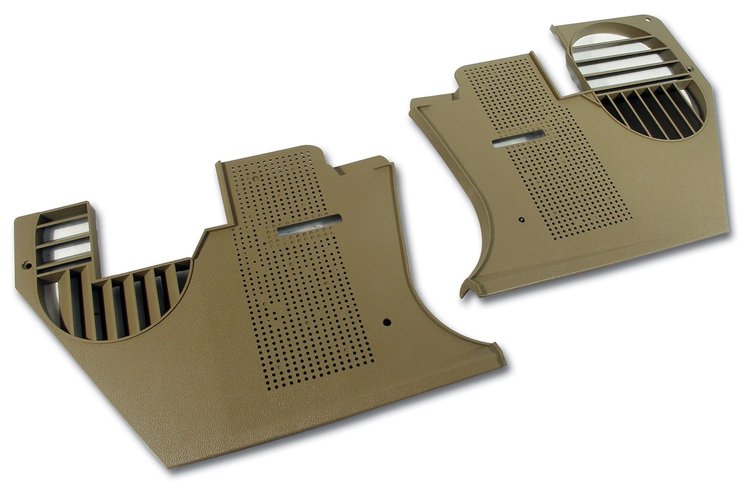 413958 Kick Panels, 1981-1982 Chevy Corvette, Camel