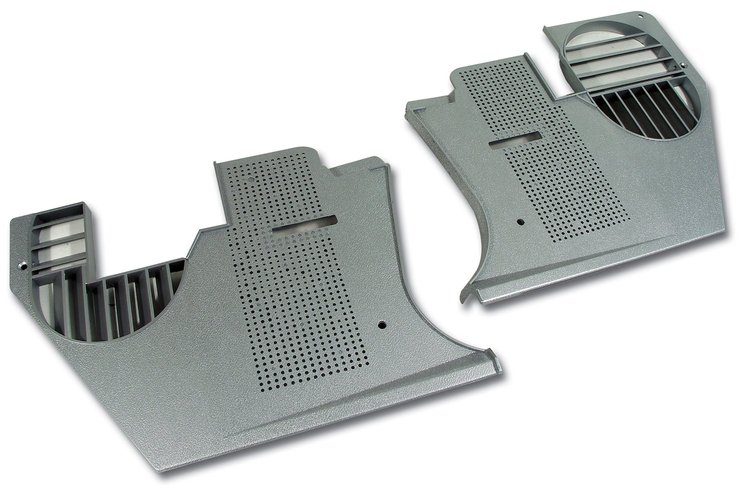 413962 Kick Panels, 1978-1978 Chevy Corvette, Silver Pace