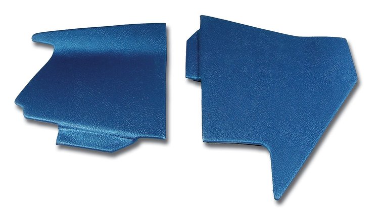 414541 Shift Console Side Trim, 1968-1968 Chevy Corvette, Bright Blue