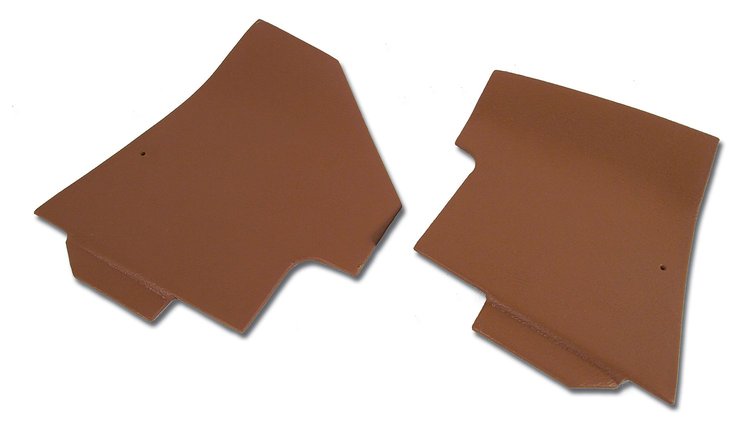 414623 Shift Console Side Trim, 1973-1973 Chevy Corvette, Dark Saddle