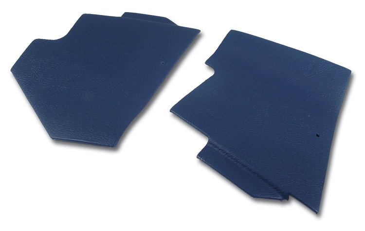 414647 Shift Console Side Trim, 1971-1972 Chevy Corvette, Royal Blue