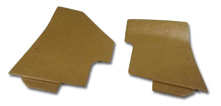 414651 Shift Console Side Trim, 1973-1975 Chevy Corvette, Medium Saddle