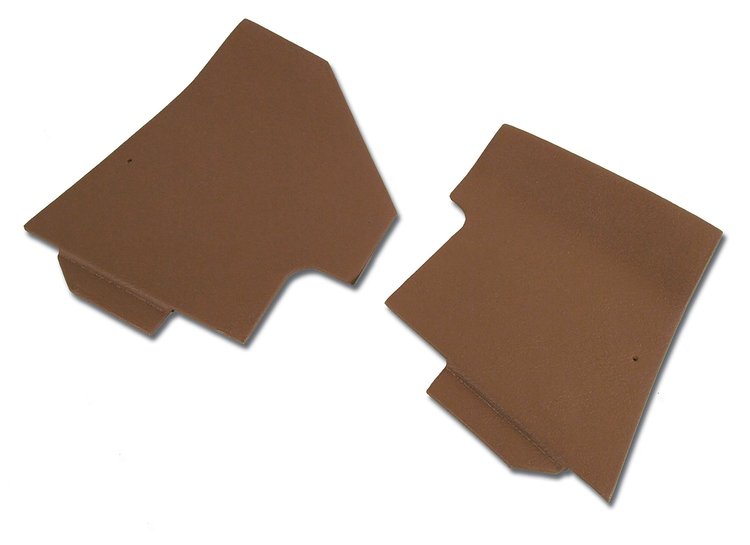 414653 Shift Console Side Trim, 1970-1972 Chevy Corvette, Dark Saddle