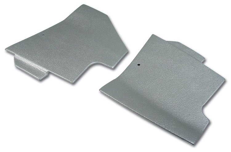 414661 Shift Console Side Trim, 1974-1975 Chevy Corvette, Silver