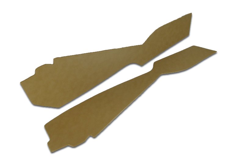 414857 Shift Console Side Panels, 1977-1977 Chevy Corvette, Buckskin