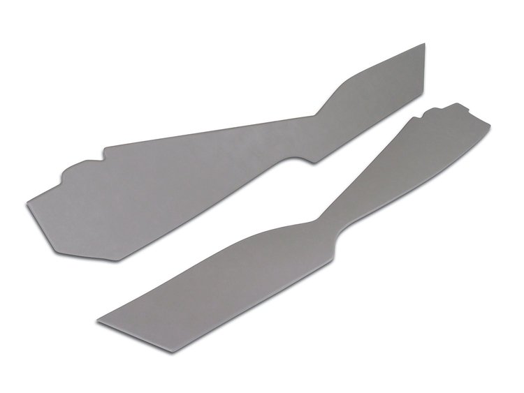 414867 Shift Console Side Panels, 1977-1977 Chevy Corvette, Smoke