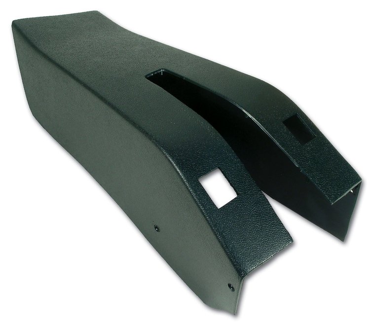 415414 Park Brake Console W/Power Window Switch Cutouts, 1969 Chevy Corvette, Green