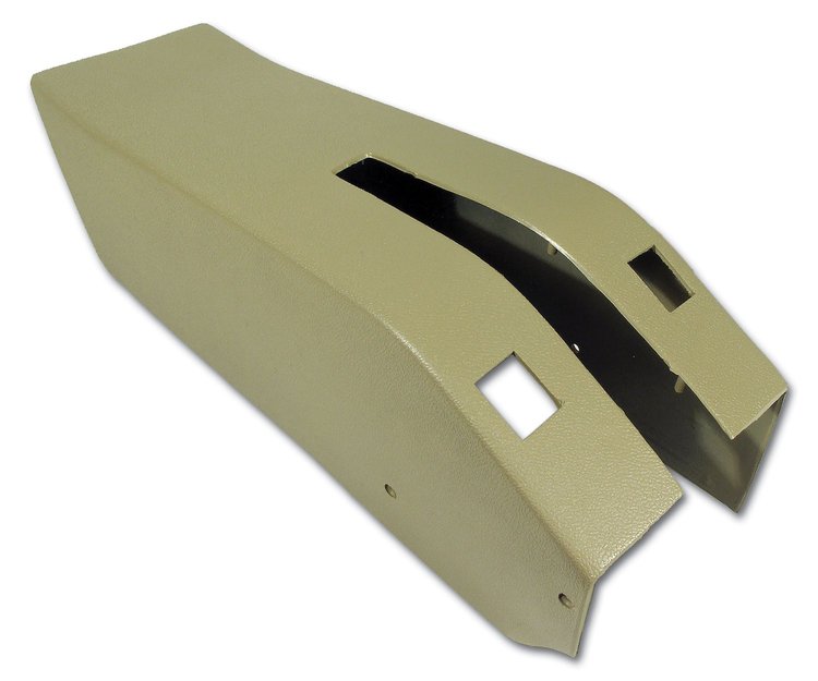 415415 Park Brake Console W/Power Window Switch Cutouts, 1970-1972 Chevy Corvette, Light Saddle