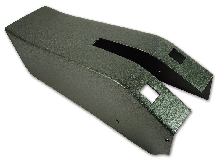 415417 Park Brake Console W/Power Window Switch Cutouts, 1970-1970 Chevy Corvette, Green