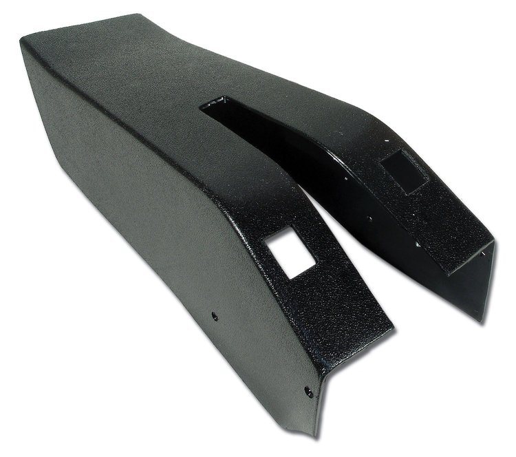 415420 Park Brake Console W/Power Window Switch Cutouts, 1969-1976 Chevy Corvette, Black