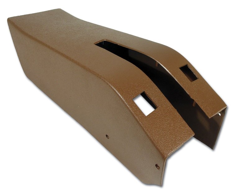 415423 Park Brake Console W/Power Window Switch Cutouts, 1973-1973 Chevy Corvette, Dark Saddle