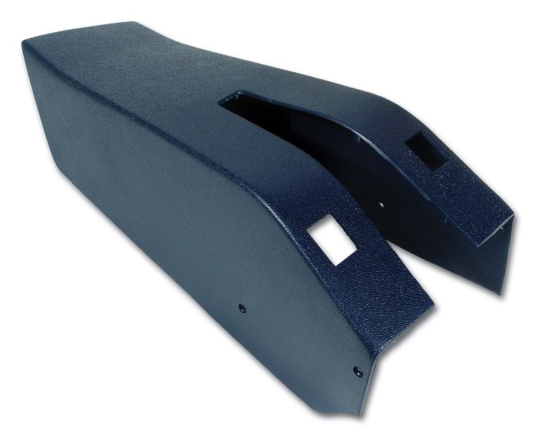 415443 Park Brake Console W/Power Window Switch Cutouts, 1973-1975 Chevy Corvette, Dark Blue