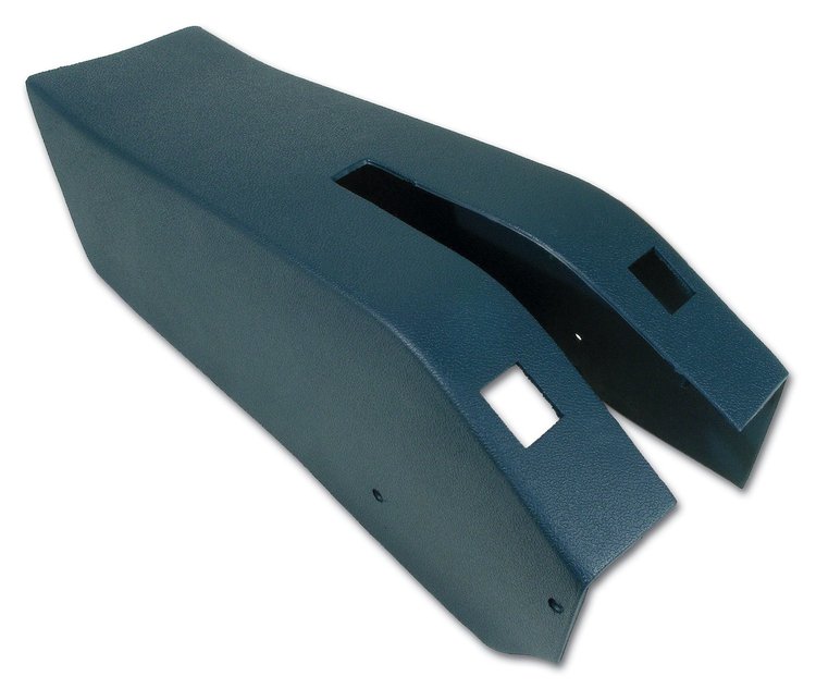 415447 Park Brake Console W/Power Window Switch Cutouts, 1971-1972 Chevy Corvette, Royal Blue