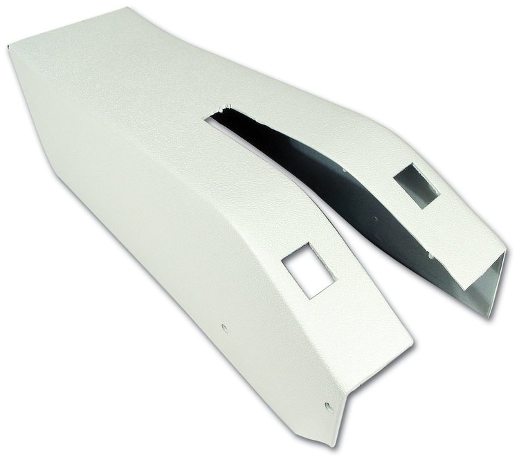 415476 Park Brake Console W/Power Window Switch Cutouts, 1976-1976 Chevy Corvette, White